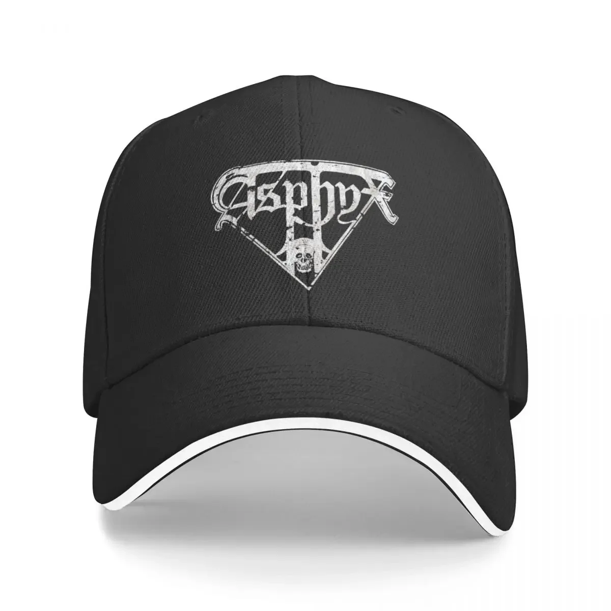 Asphyx (Transparent) Grunge Distressed Baseball Cap western Hat Uv Protection Solar Hat Elegant Women's Hats Men's