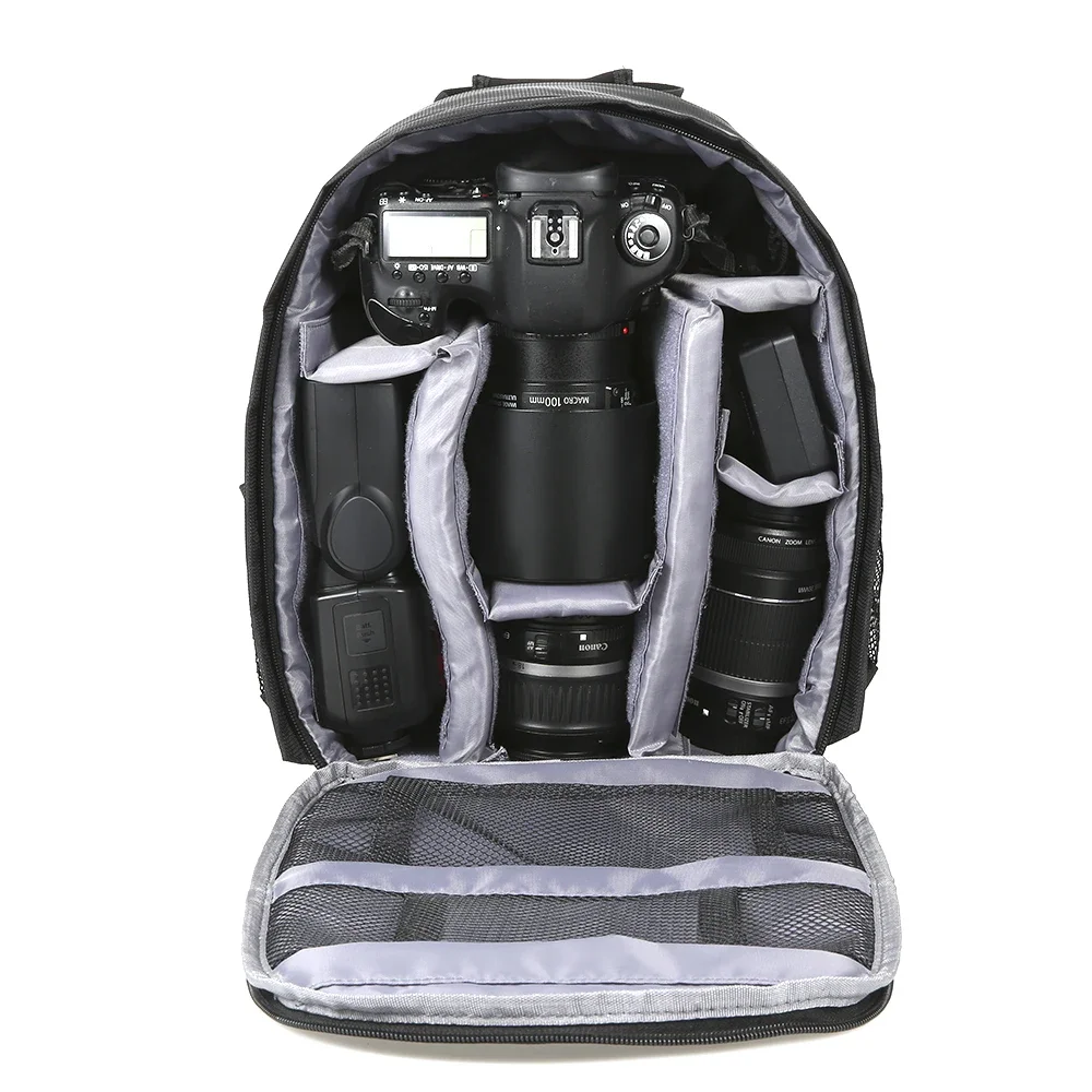 Outdoor Small DSLR Digital Camera Video Backpack Water-resistant Multi-functional Breathable Camera Bags Camera Storage Pack