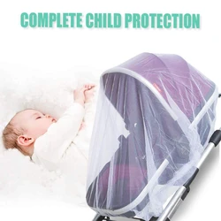 Baby Stroller Mosquito Net Children's Stroller Full Cover Spring and Summer Season Mosquito Proof Encrypted Protective Cover