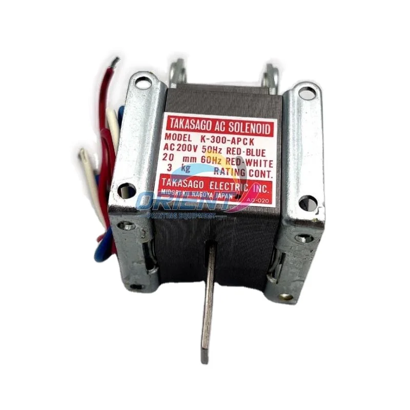 Original New TAKASAGO AC SOLENOID K-300-APCK 5MA-4100-161 Solenoid Coil for Komori Printing Parts