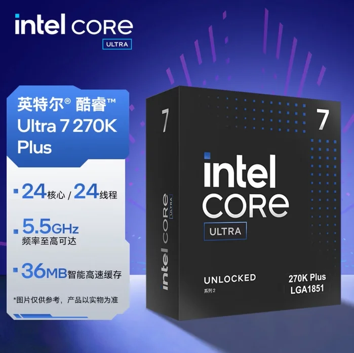 Intel Ultra 7 Processor 270K Plus Desktop 24 Cores 24 Threads