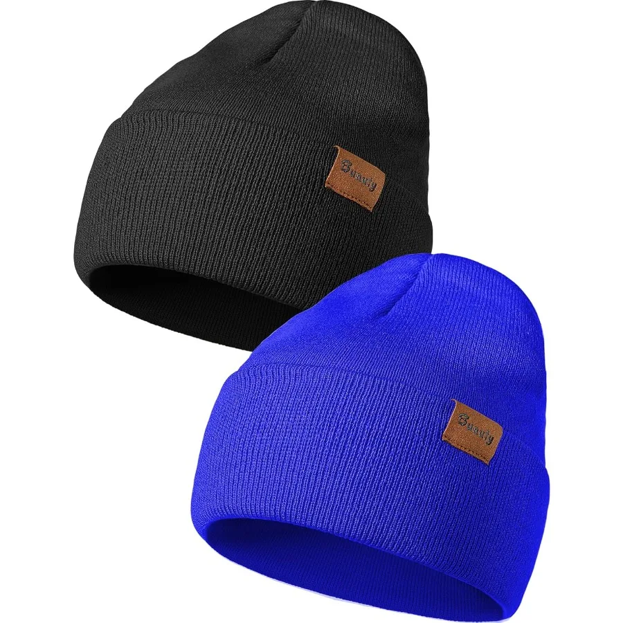 

Шапки-бини для мужчин и женщин, вязаная зимняя шапка, теплая шапка с черепом, полосатая снежная шапка, шапка с подогревом и манжетами