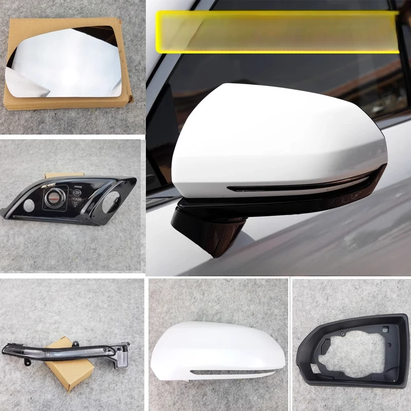 

Rearview Mirror Reverse Mirror Reflector Turn Signal Housing Lens Frame for BYD Qin Pro
