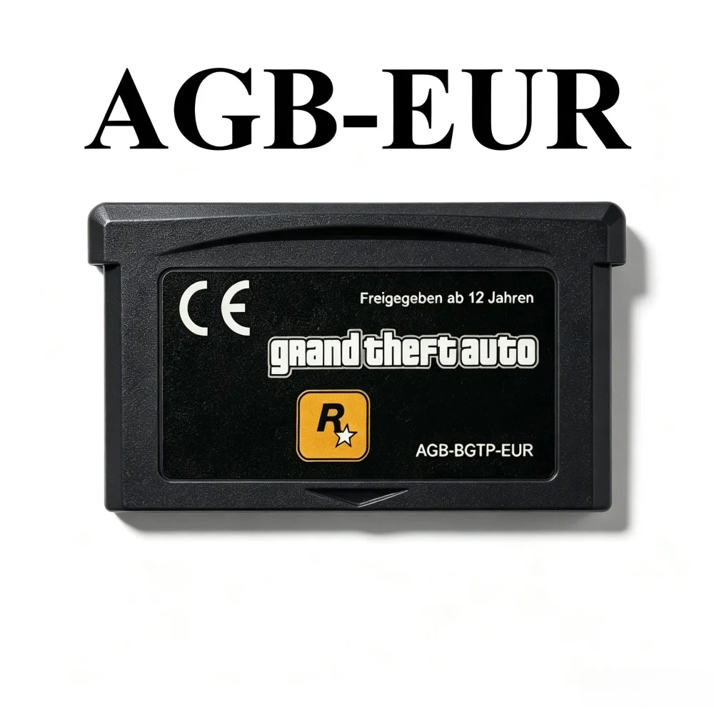 2 Styles USA/EUR GBA Game Cartridge 32-Bit Video Game Console Card Grand Theft Auto Advance GBA Game 32-Bit Video Game view 2