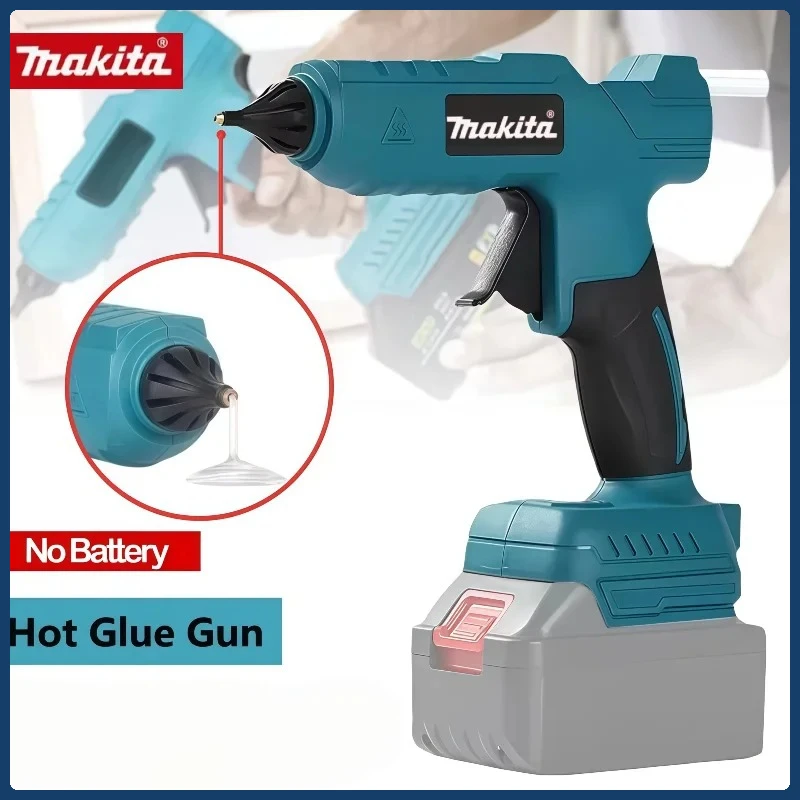 Pistola de pegamento caliente eléctrica inalámbrica Makita, herramienta de reparación DIY, pistola de aire caliente para soldar, boquilla antiescaldaduras para 18V 20V