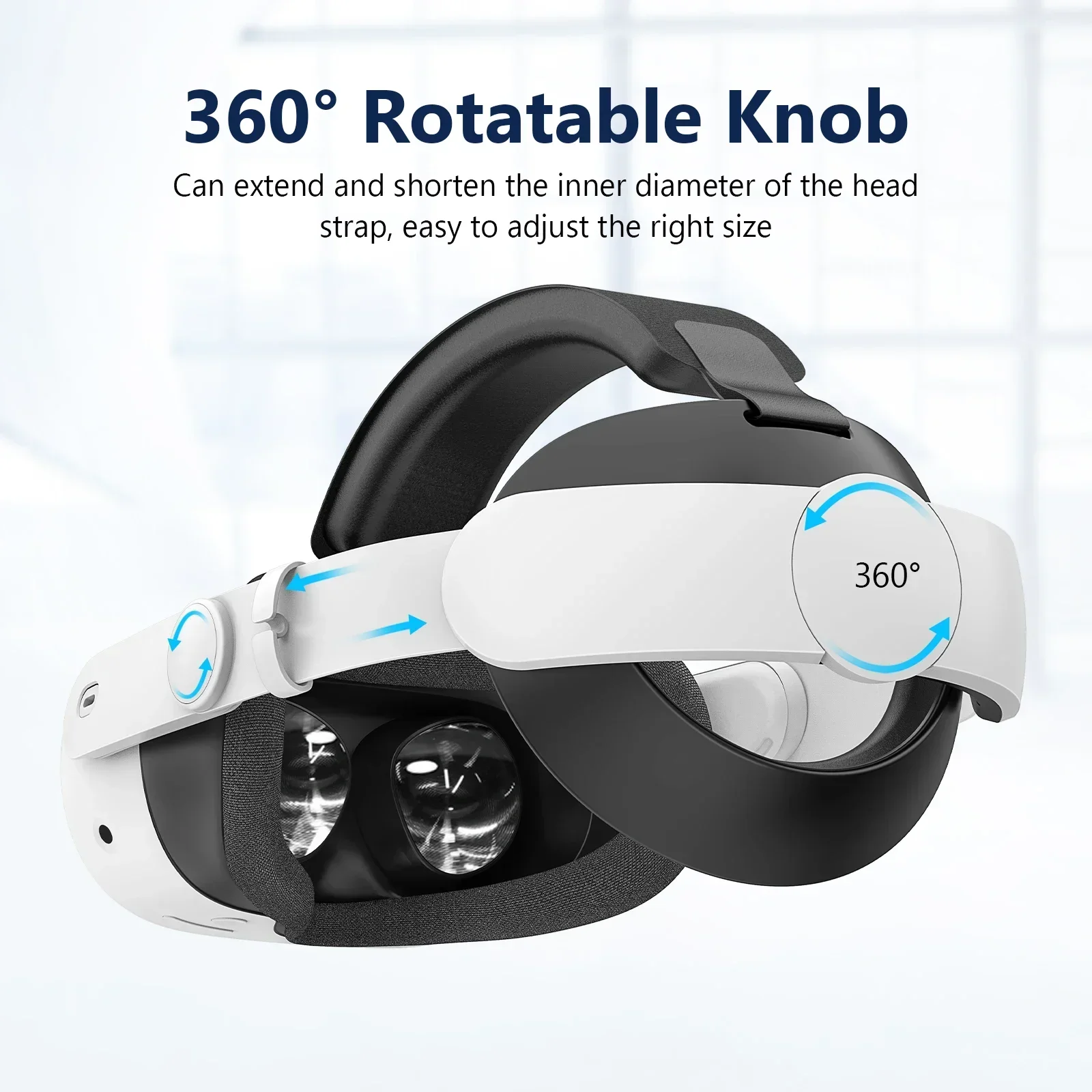Correa de cabeza ajustable para Meta Quest 3/3S, diadema de repuesto mejorada, correa Elite, accesorios para Oculus Quest 3S VR