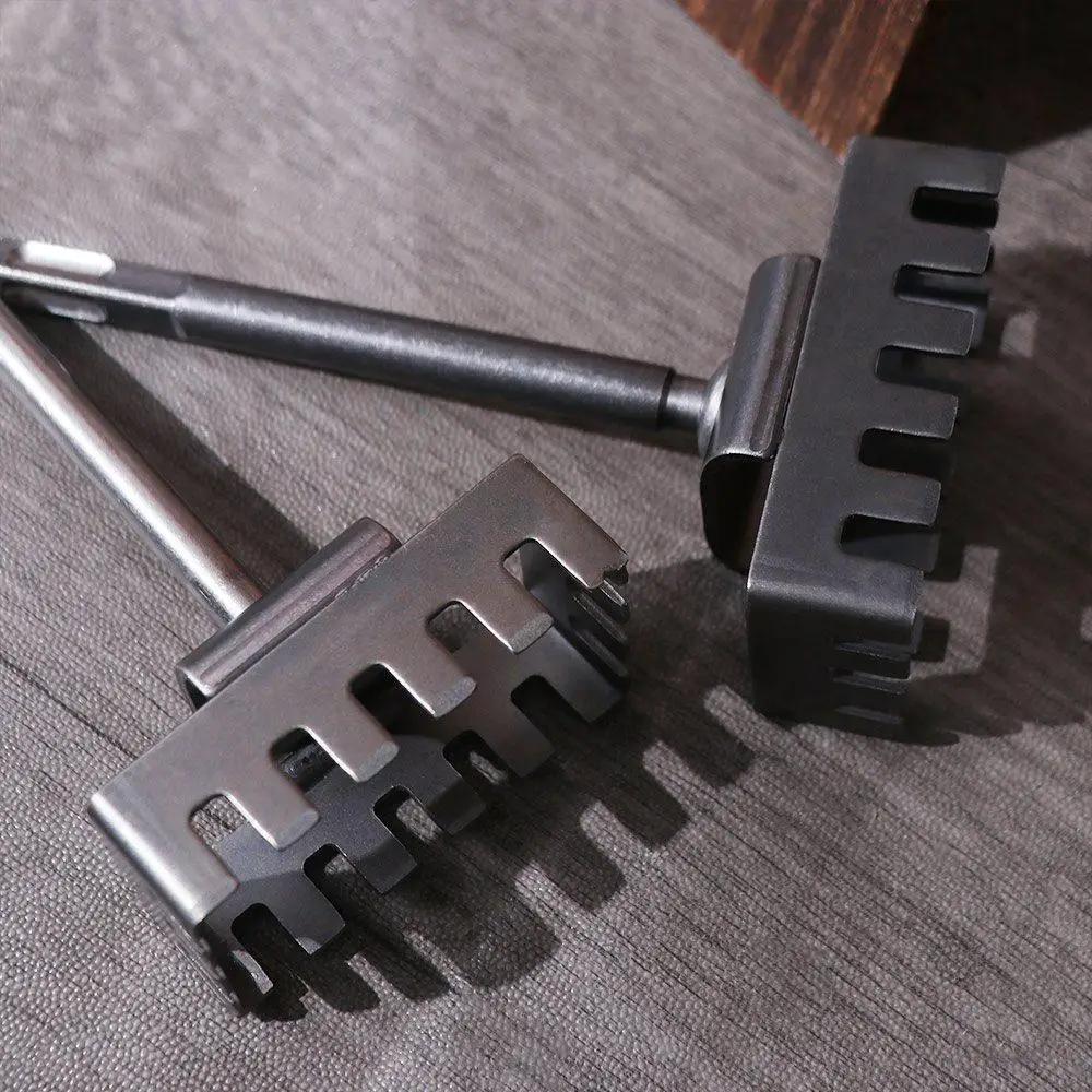 

Быстрорежущий квадратный пробойник для отверстий и пазов, с круглой рукояткой, 2 отверстия и 2 канавки, квадратная рукоятка, 4 отверстия