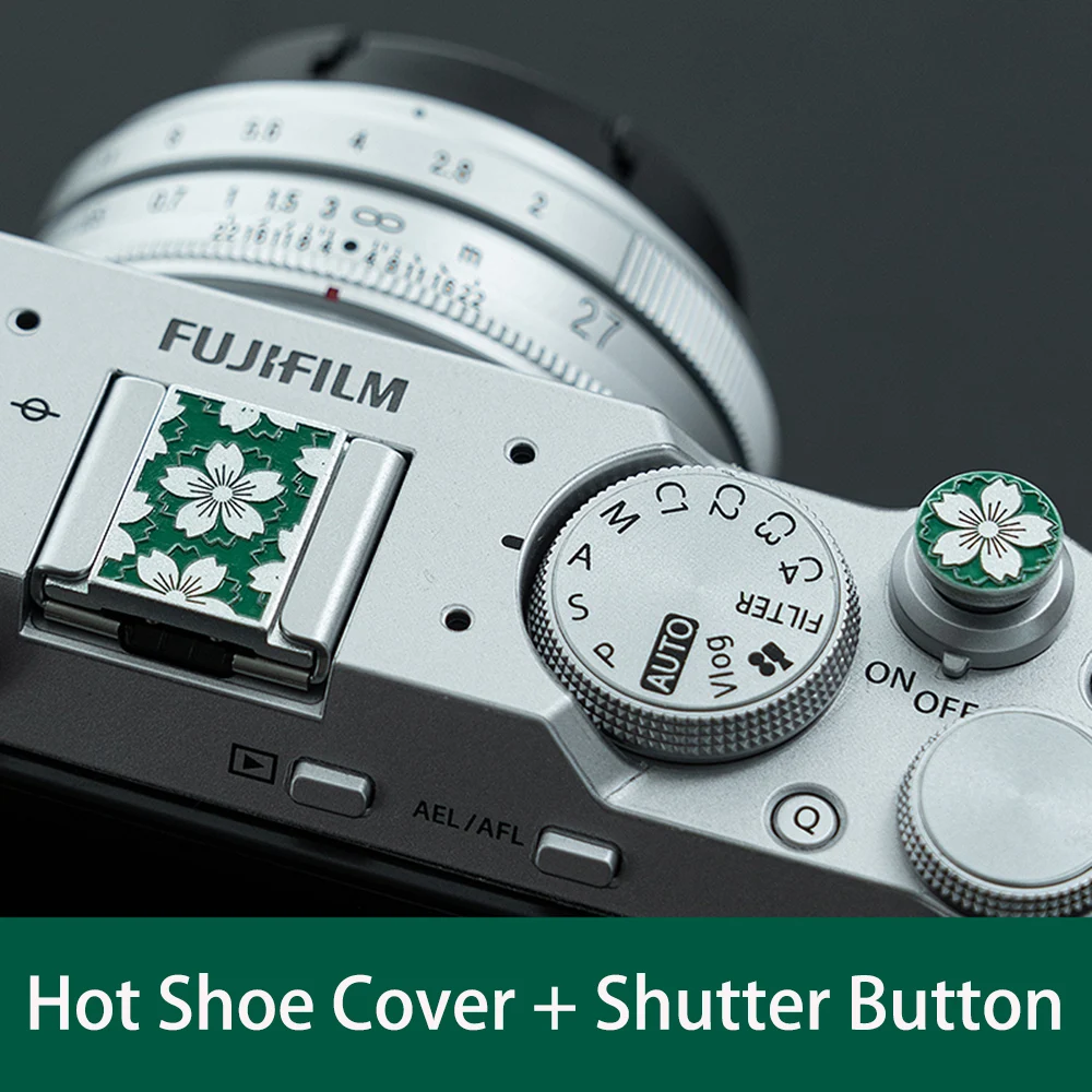 Metal Sakura Hot Shoe Cover Shutter Release Button Protective Cap for Canon Nikon Sony Leica Pentax Panasonic Camera Accessories