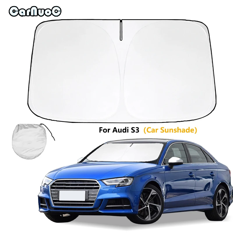 

For Audi S3 2015 2016 2017 2018 2019 2020 Car Front Window Sunshade Cover Sun Shade Windshield Visor Windscreen Folding Auto UV