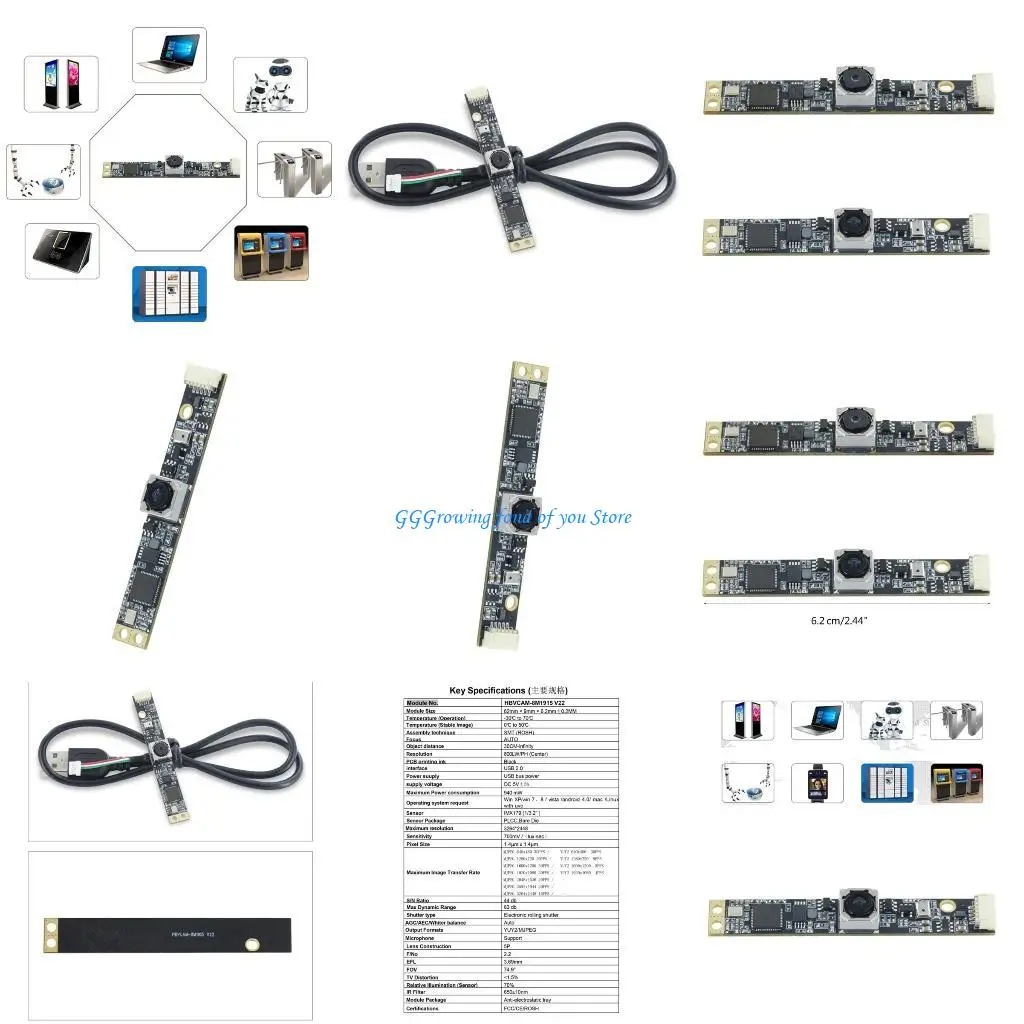

H9EB Professional Grade IMX179 8MP Autofocus USB Camera Module 3264x2448 Embedded Camera for All in PCs