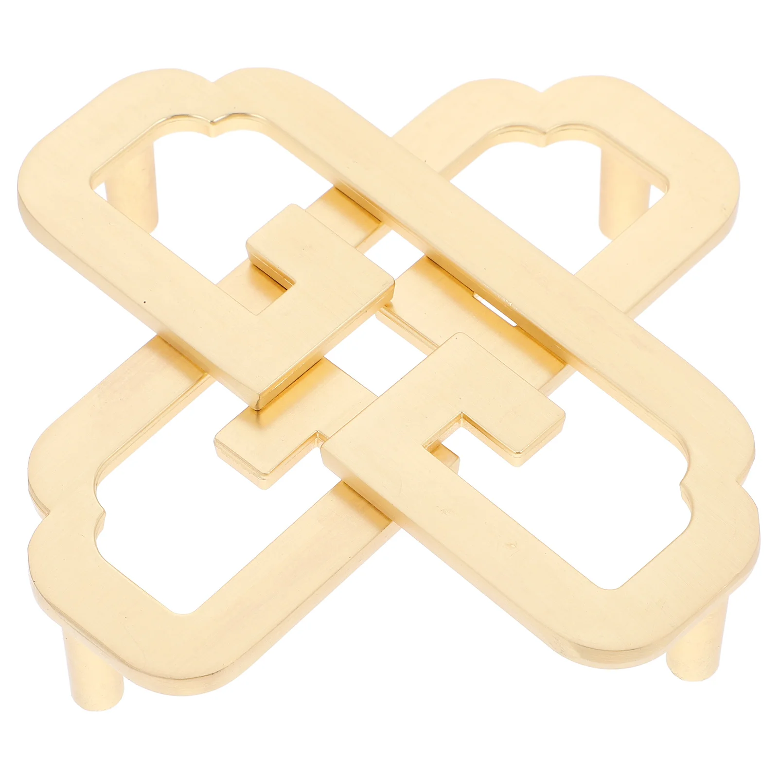 

2Pcs Half-Moon Cabinet Pull Handles Vintage Copper Finish Easy Install Durable Zinc Alloy Smooth Safe Design Dresser