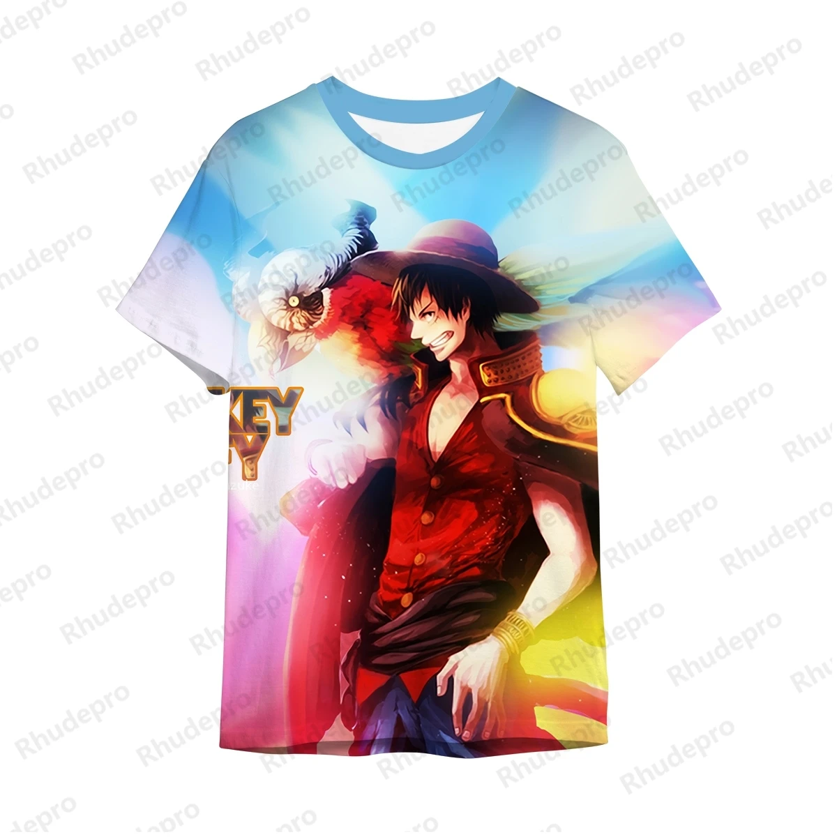 One Piece Fashion Y2k Clothes Monkey D Luffy Short Sleeve Clothing Men\'s T-Shirt New Gift Trend 5XL T-shirts High Quality Tops