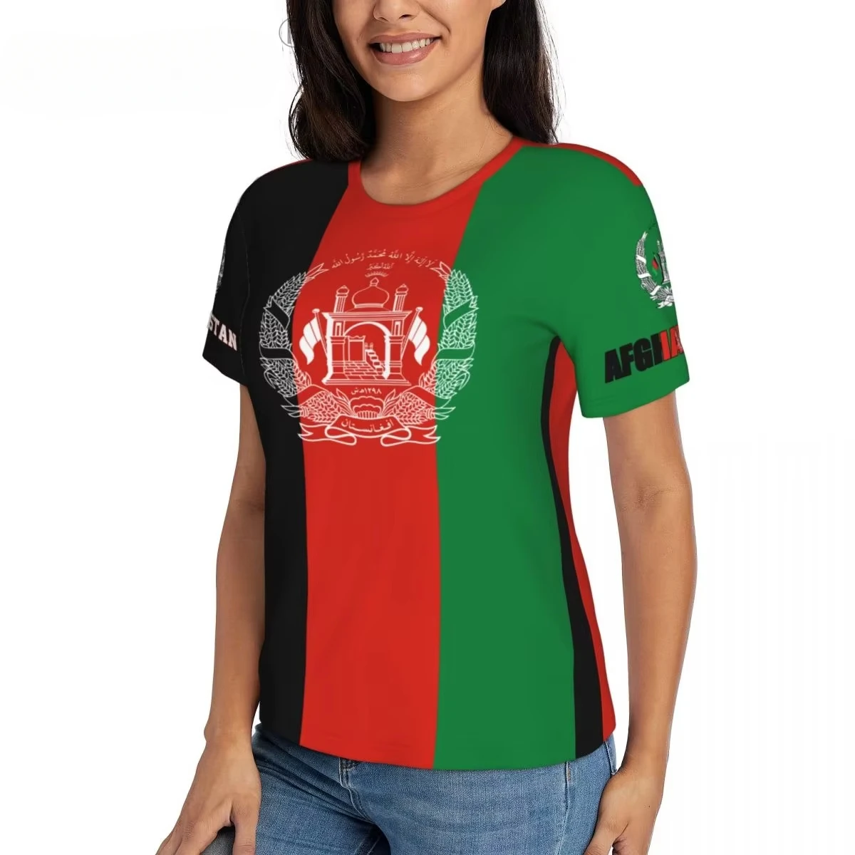 Flag of Syria 1932-1961 Flag of Afghanistan Flag of Algeria Flag of Angola 3D Printed Comfortable Sports Breathable Jersey