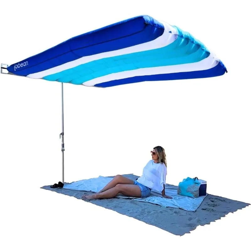 home.– The Ultimate Wind-Inflating, Beach Shade – Silent, Non-Flapping Design, 8x10ft Auto-Directioning Canopy – Light-We