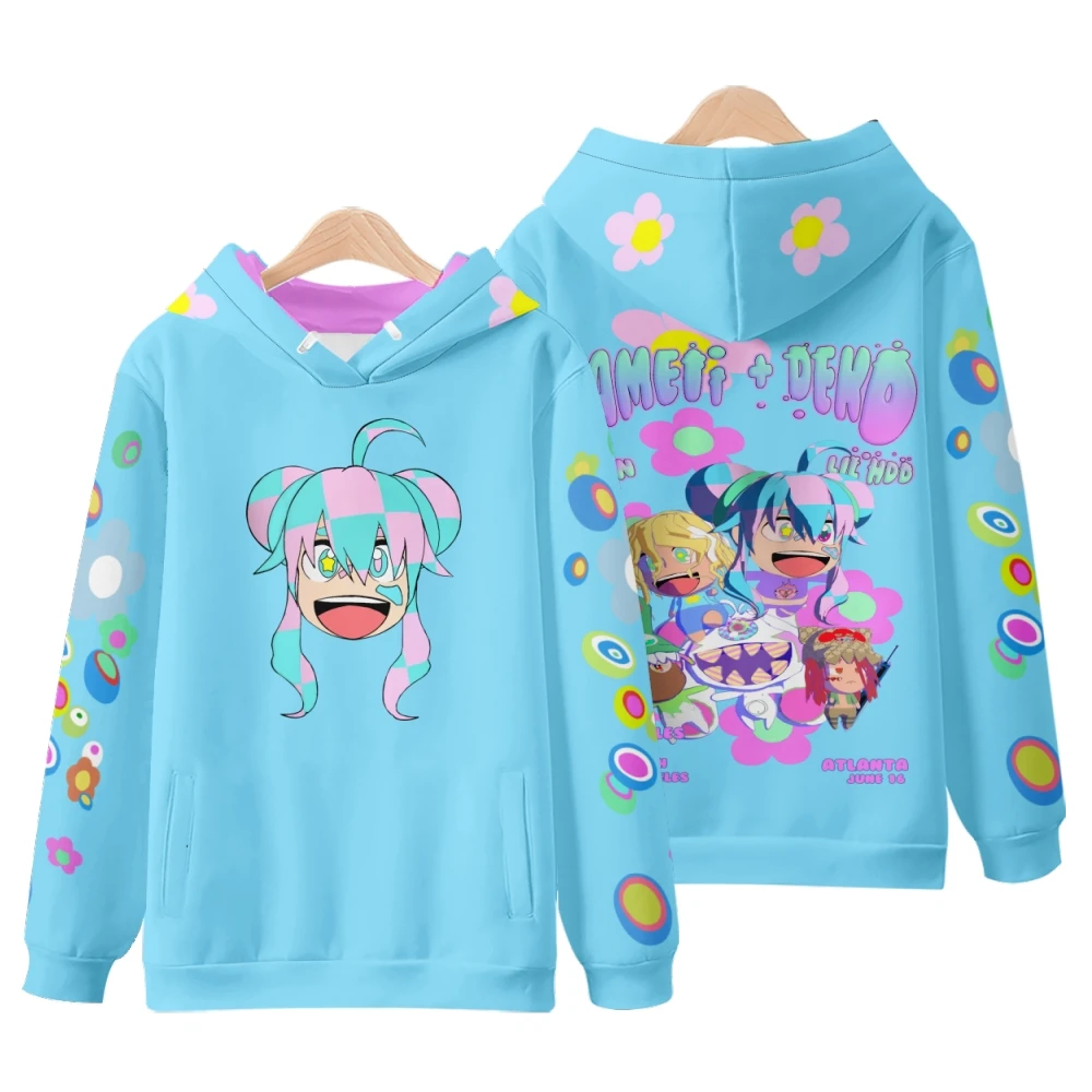 

2026 Yameii Hoodie VTuber Rapper Singer Unisex Long Sleeve Woman Man Sweatshirt Harajuku Streetwear Casual Style 3D Clothes