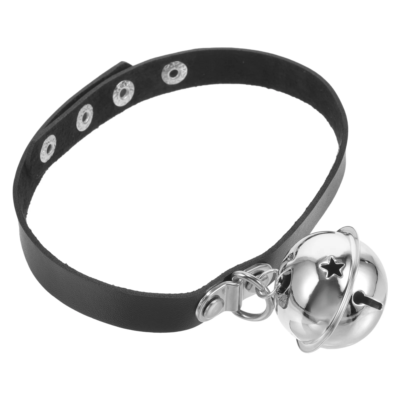 TOBBOMEY طوق الحيوانات الأليفة القابل للتعديل للكلاب والقطط في الهواء الطلق جرس الرقبة المزخرف تصميم مريح وخفيف الوزن #3