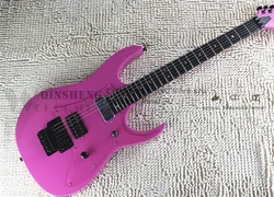 Pink Electric Guitar, GS Guitar, Maple Wood Set In Basswood Body, Tremolo Bridge, Iron Shell Pickup