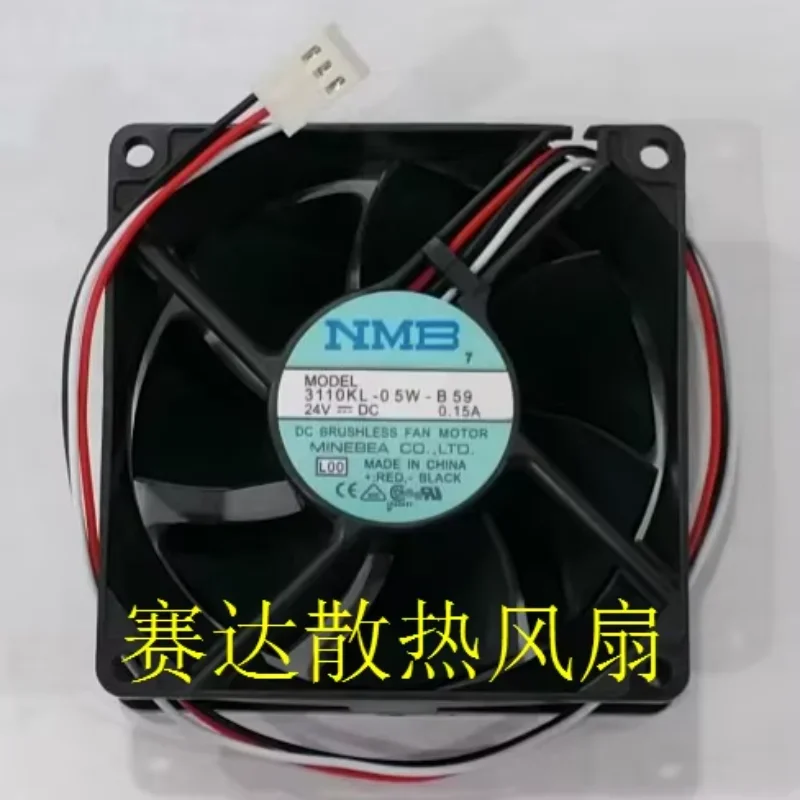 

NMB-MAT 3110KL-05W-B59 L00 DC 24V 0.15A 80x80x25mm Server Cooling Fan