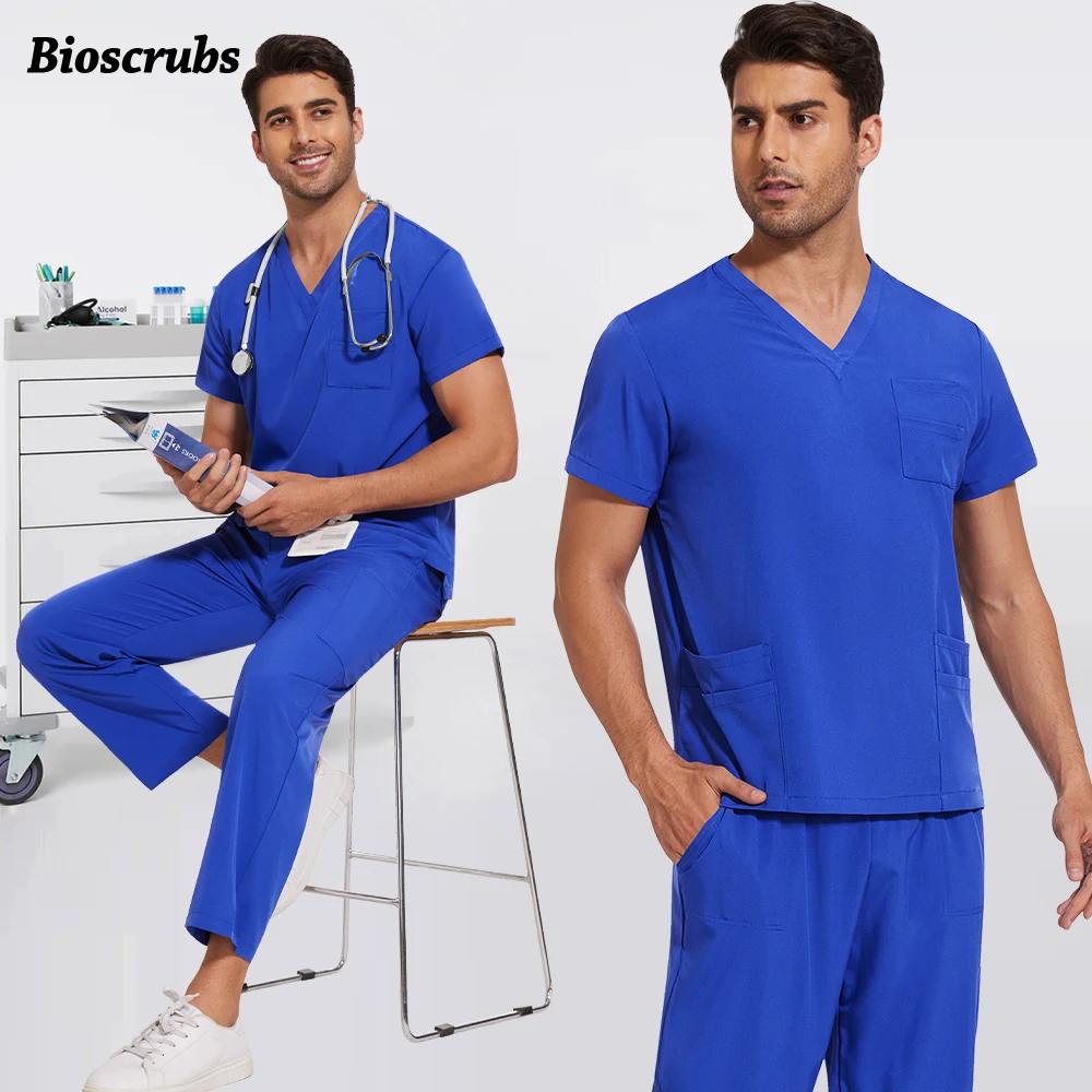 

Wholesale Price Unisex Clinical Workwear Hospital Doctor Nurse Uniform Medical Surgical Scrubs Set Lab Pet Shop Work Accessories