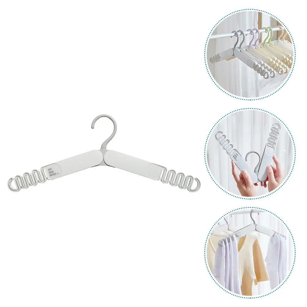 

Folding Hangers for Travel Clothes Drying Rack Space Saving Design Lightweight Practical for Pants Shirts Skirts