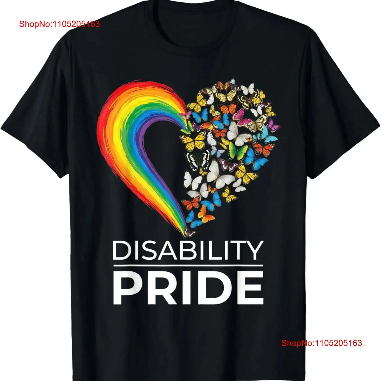 Disability Pride Flag July Disabled Month Awareness T Shirt vintage Washed Casual homme graphic Stretched Soft designer clothes