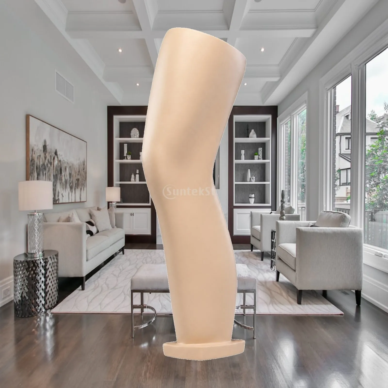 Lower Leg Mannequin Display Form Plastic Body for Showcasing Compression Sleeves Sports Accessories