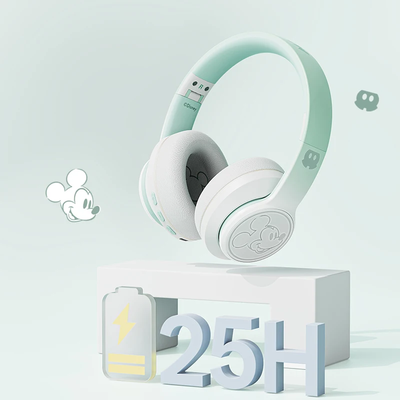 

Disney Original D-68 Noise Cancelling Wireless Bluetooth 5.4 Earphones Hifi Stereo Music Game Sports Earphone Gifts