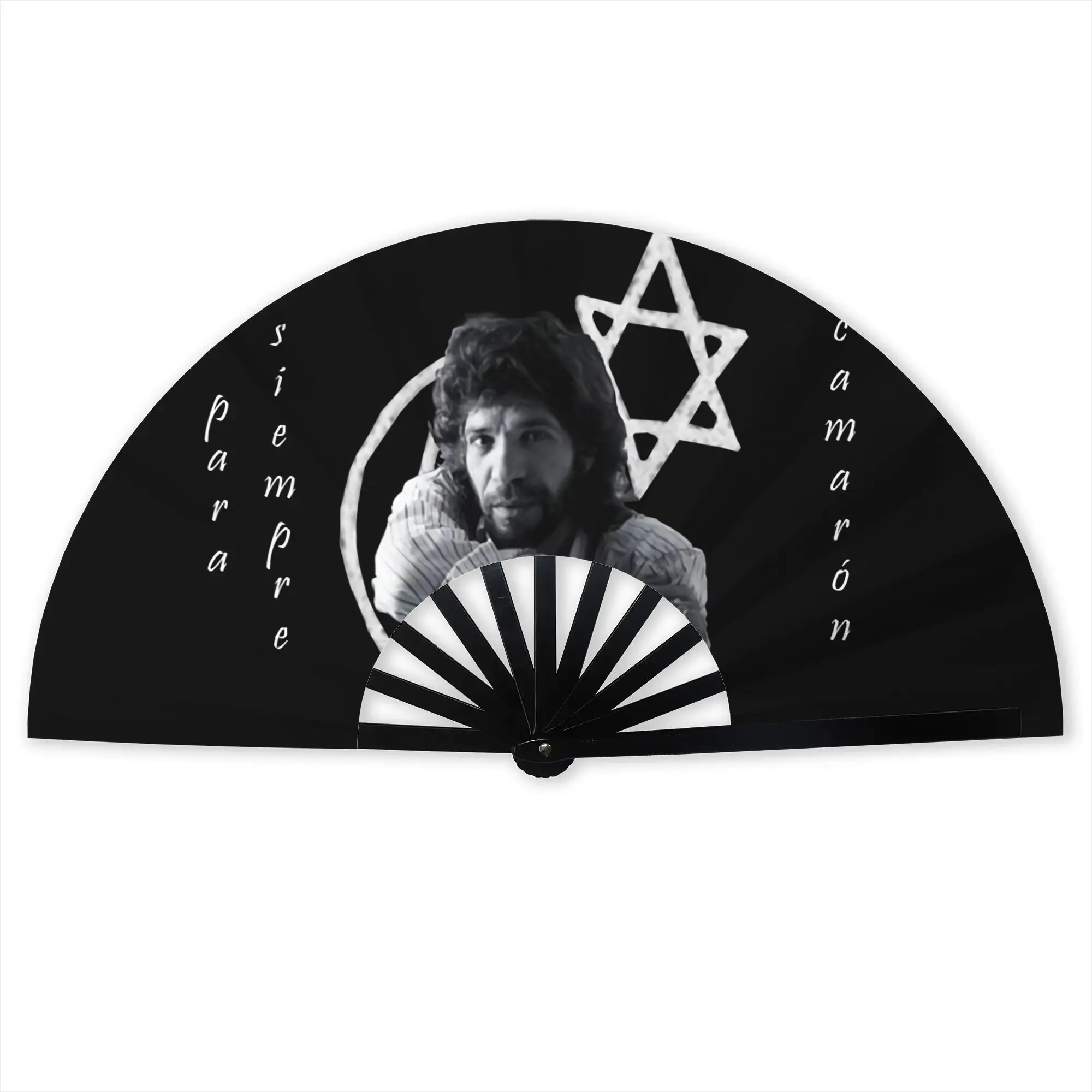 Island Shrimp Flamenco Singer Hand Fan Promotional Gift Party Camaron De La Isla Durable Folding Fans Unique Bulk Pack Fan