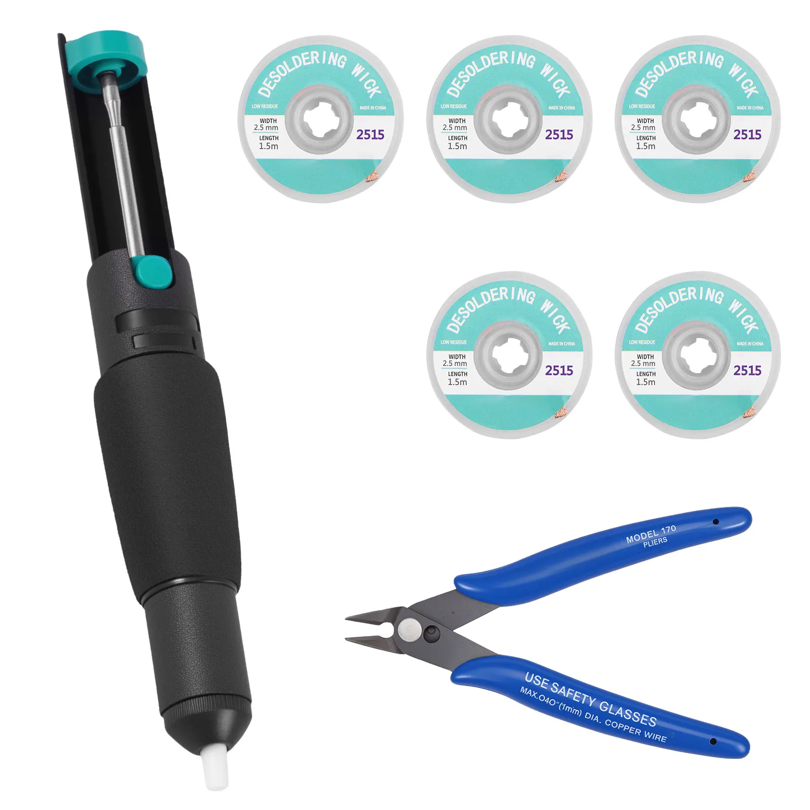 

Solder Wick Desoldering Wick with Flux No-Clean Electronic Desoldering Braid Solder Braid Remover Tool Desolder Soldering for La
