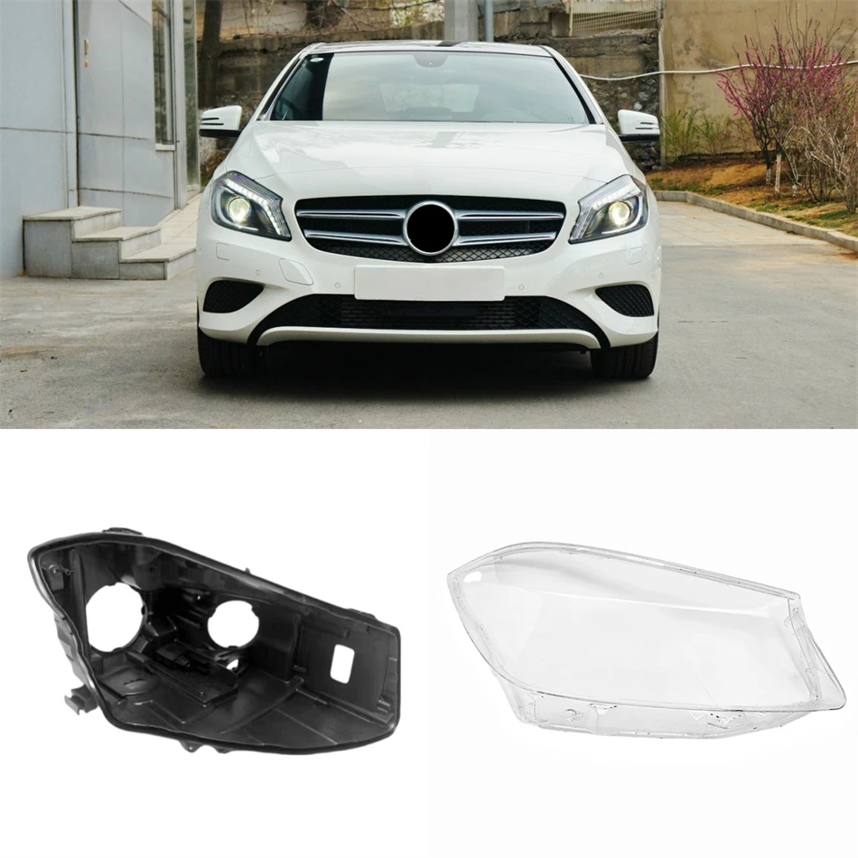 

Для Mercedes Benz W176 2012 2013 2014 2015 2016 автомобильные продукты базовая фара корпус задний корпус фары стекло