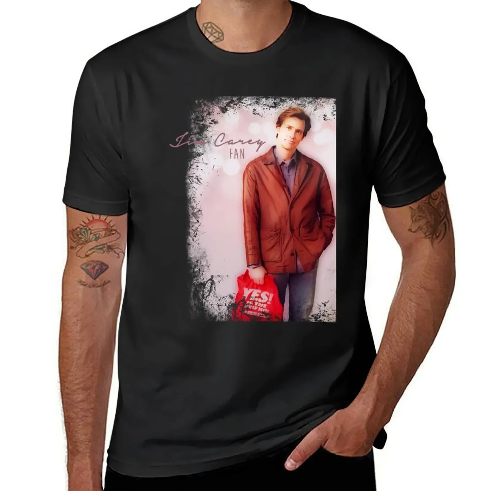 Jim Carrey Fan T-Shirt tops anime t shirts sports fans Short sleeve tee Men's t-shirt