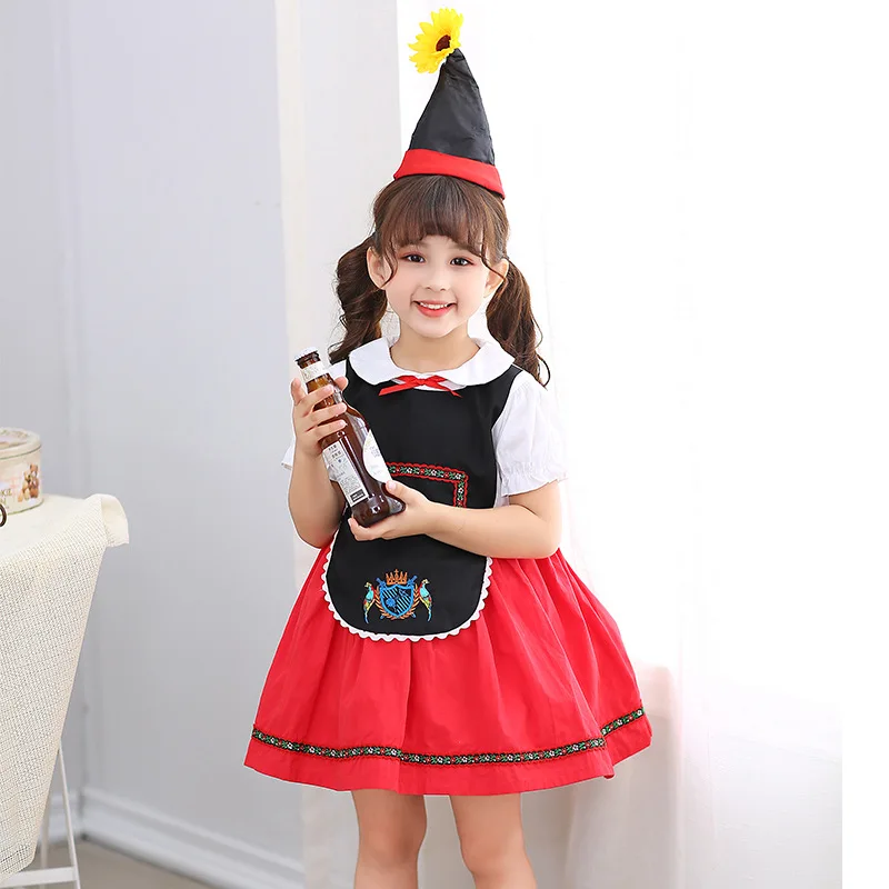 

Beer Festival Children National Bavarian Dress Cosplay Costume Holiday Party Girls Suit Carnival German Oktoberfest Costume