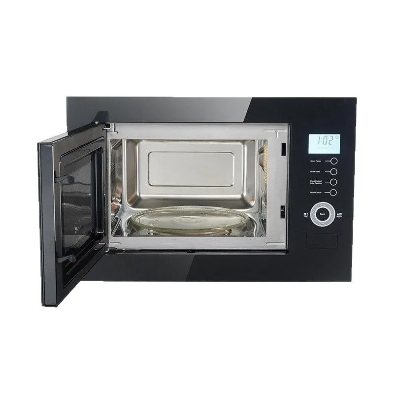25L Embedded Black Smart Microwave Oven Household Touch Stainless Steel Liner Barbecue Thaw Microwave Oven Manufacturers