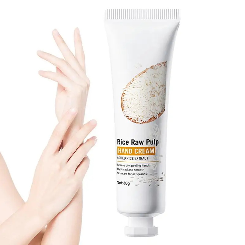 rice raw pulp hand cream Rejuvenating Hand Cream Rice Raw Pulp Hydration Hand Cream Nourishing Brightening Hands Cream