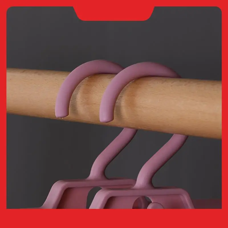 Trouser Rack With Adjustable Plastic Clip For Skirt Hook Save Space Clothes Rack Capable Of Attaching Underwear