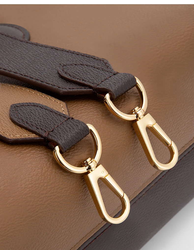 CRAZYSMITH Genuine Leather Replacement Wide Shoulder Bag Strap for LV Onthego Tote Bag Adjustable Crossbody Handbag Belts Straps