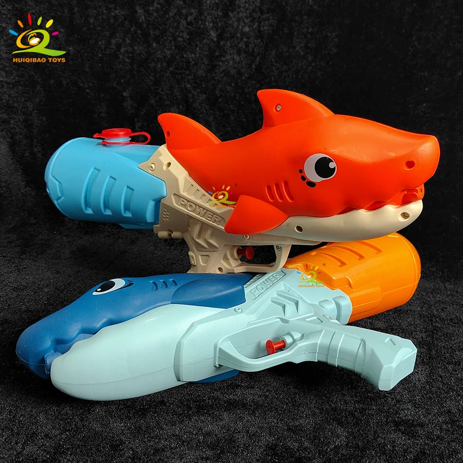 サメ加圧水鉄砲のおもちゃ夏の海辺のビーチプールパーティーパーティー水の戦いの戦い水鉄砲のおもちゃ男の子と女の子のため