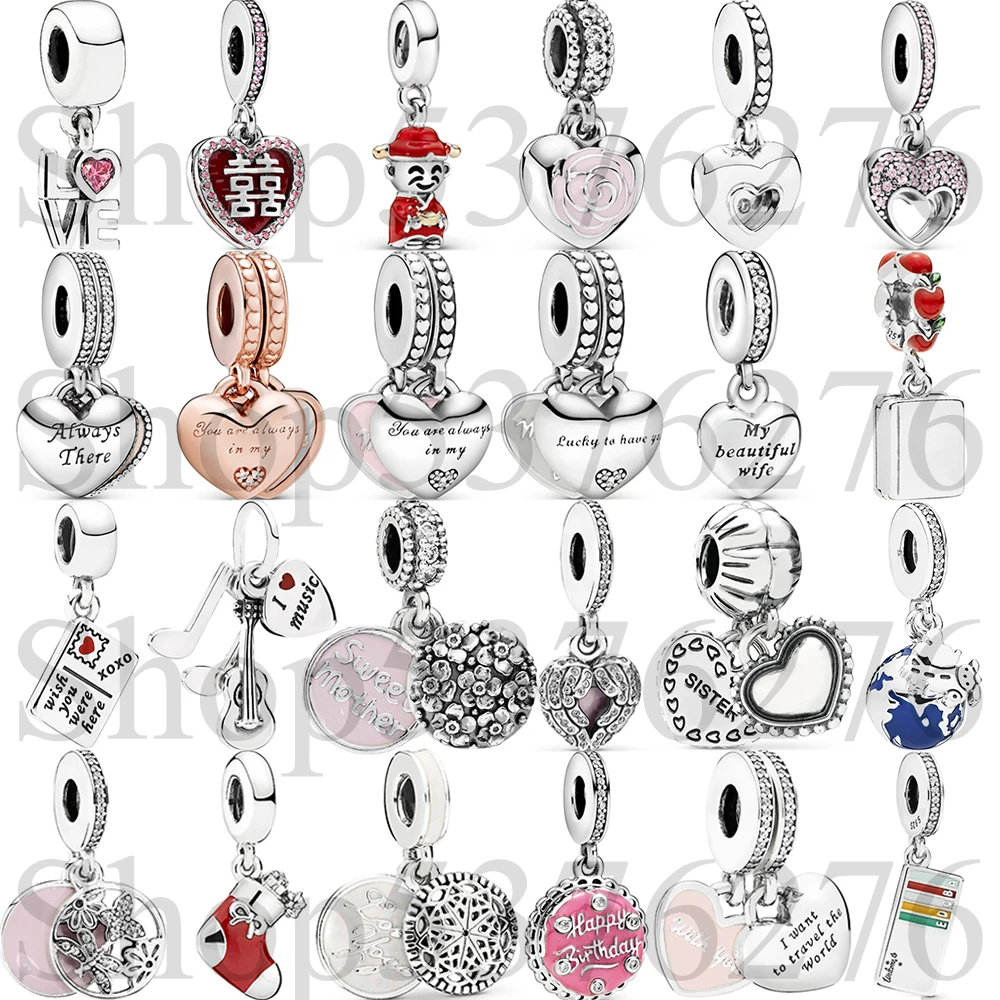 

Бусина из стерлингового серебра 925 пробы, лучший друг, мать, дочка, сестра, любовь, подвеска, подходит для модного женского браслета, подарок, ювелирные изделия своими руками