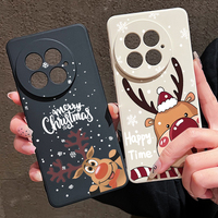 Soft Silicone Phone Case For OnePlus 15 13 12 13R 12R 11R Nord 5 5G Christmas Elk Printing TPU Back Cover For OnePlus Ace 5 3 2