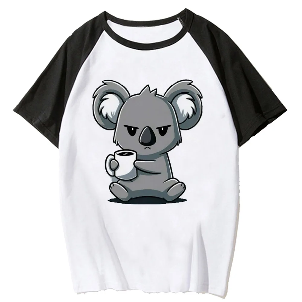 Koala top women summer Y2K comic tshirt female graphic clothes