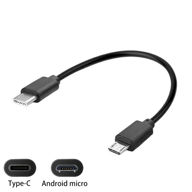 J78A 30cm Type C to Micro USB Male Sync Charge OTG CHARGER Cable Cord Adapter For Phone Huawei Samsung Xiaomi Usbc Wire