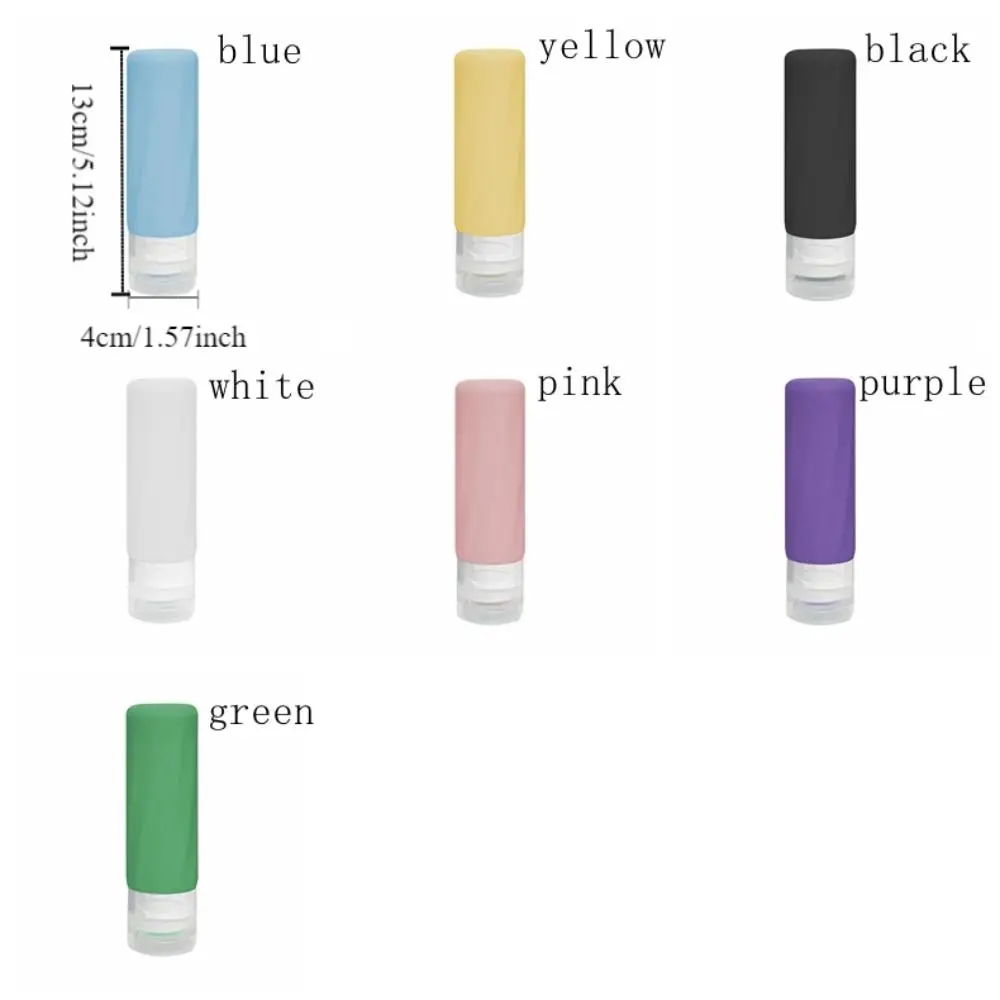 2 Stuks Lekvrije Siliconen Reisflessen Herbruikbare Draagbare Cosmetische Container Zachte Handige Squeeze Lotion Fles