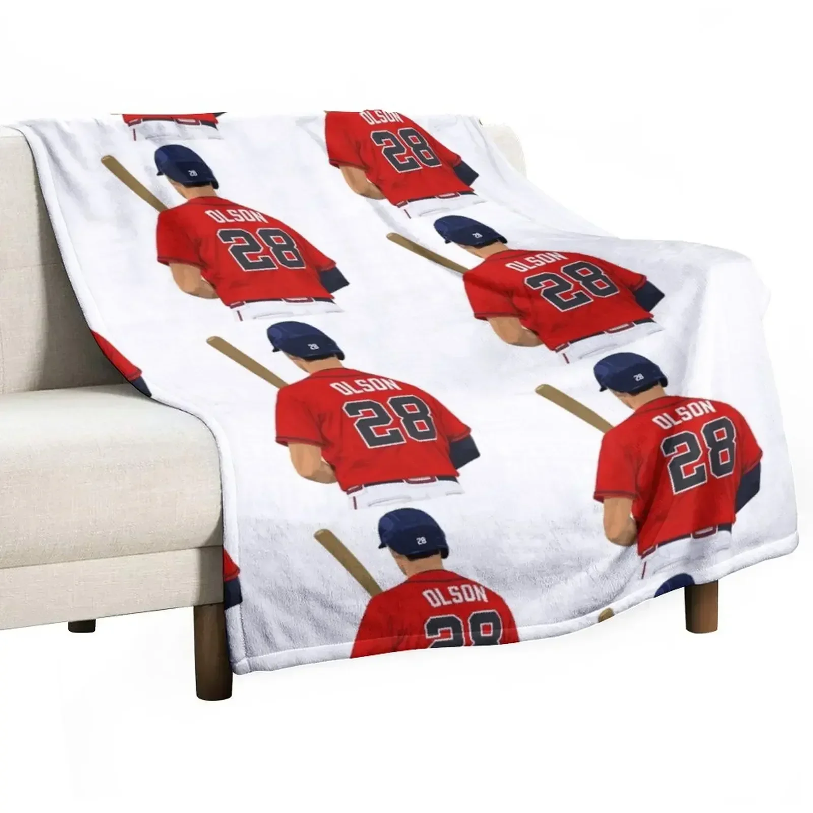 Matt Olson 28 Throw Blanket Sofa Throw Personalized Gift Blankets