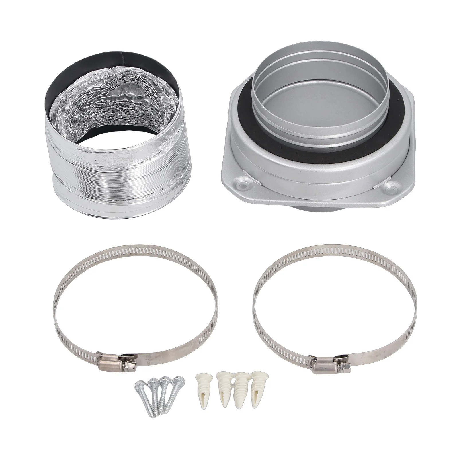 magnet-dryer-vent-coupling-airtight-seal-dryer-quick-connector-kit-magnet-dryer-vent-with-328ft-l-4inch-od-duct-and-2pcs-clamps