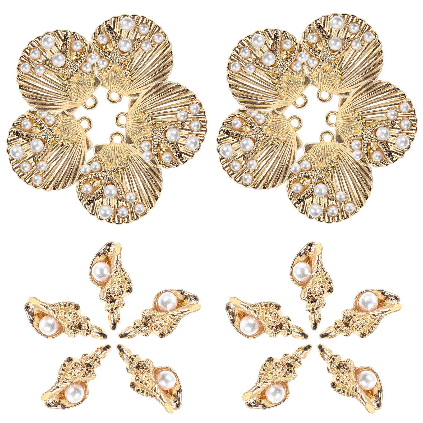 

1Set Mini Conch Seashell Pendants DIY Jewelry Charms for Earrings Bracelets Necklace Making Supplies Accessories