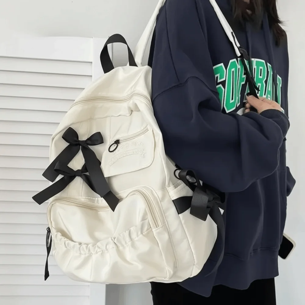 

Креативный холщовый рюкзак-бананка в студенческом стиле Харадзюку, школьная сумка для студентов, вместительная сумка для хранения, холщовая сумка через плечо для студентов