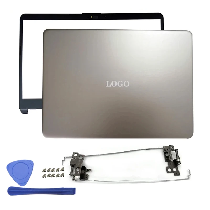 NEW Gold Laptop LCD Back Cover/Front Bezel/Hinges For HP 14-CF 14S-CF 14S-CR 14-DF 14-DK L24466-001