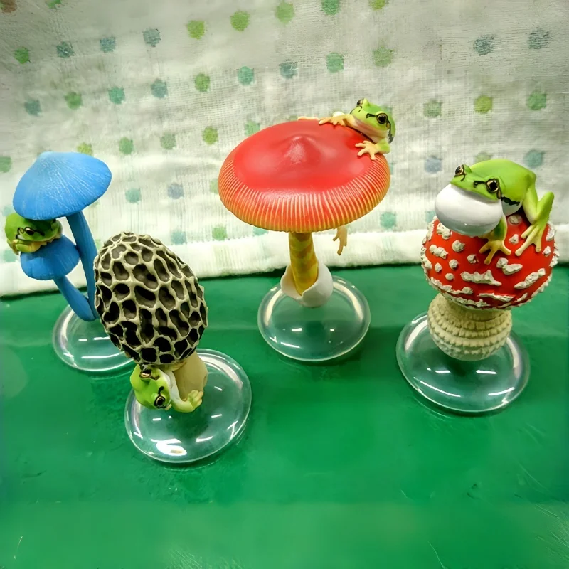 정통 일본 IKIMON 세컨드 웨이브 버섯과 비구마토이 에그 시뮬레이션 버섯 장식품 걸이 장식 장난감 피규어