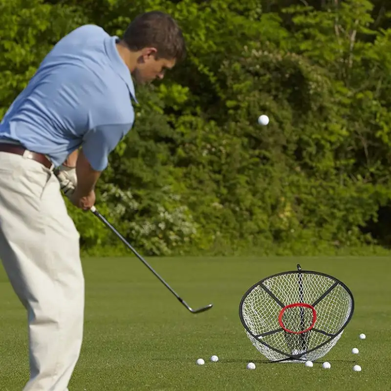 Wholesale 1Pc Golf Chipping Net Foldable Golfing Practice Net Outdoor/Indoor Target Accessories Practice Swing Game