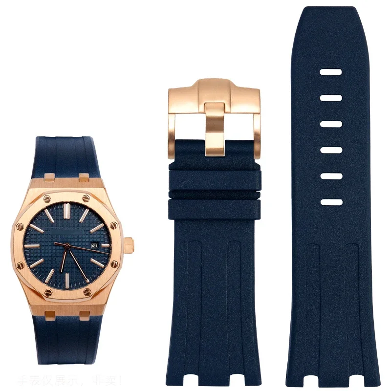 

For Audemars and Piguet Royal Oak Strap Original AP 15710 26470 Silicone Rubber Sport Watch Strap 28mm Watchband accessories